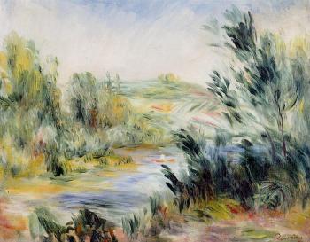 Pierre Auguste Renoir : The Banks of a River, Rower in a Boat
